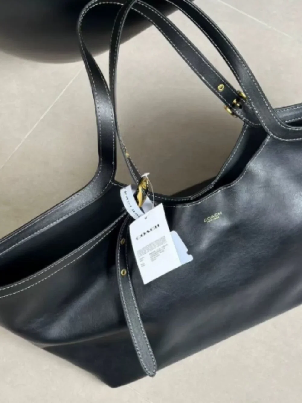 Black Work Tote Bag Women Large Handbag
